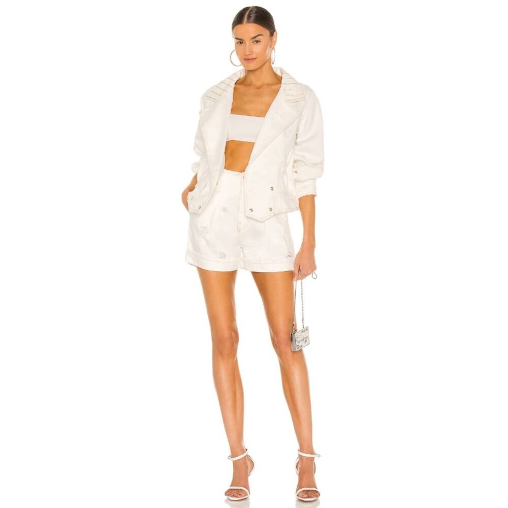 Retrofete Trixie Shorts Trousers High Waist Preppy 100% Cotton Vacation Sz 30